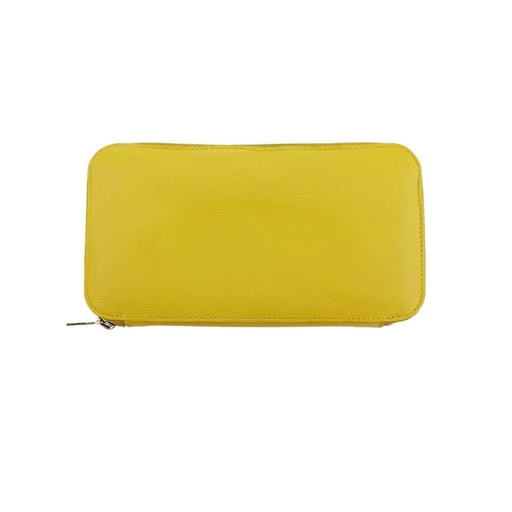 Valextra Purse Yellow Gold Women Authentic secondhand